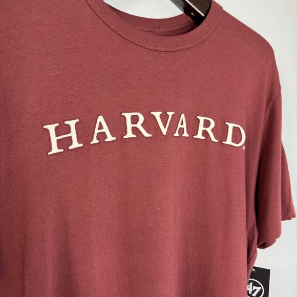 Harvard Crimson '47 Franklin Fieldhouse T-Shirt Short Sleeve Maroon L New - Picture 5 of 12